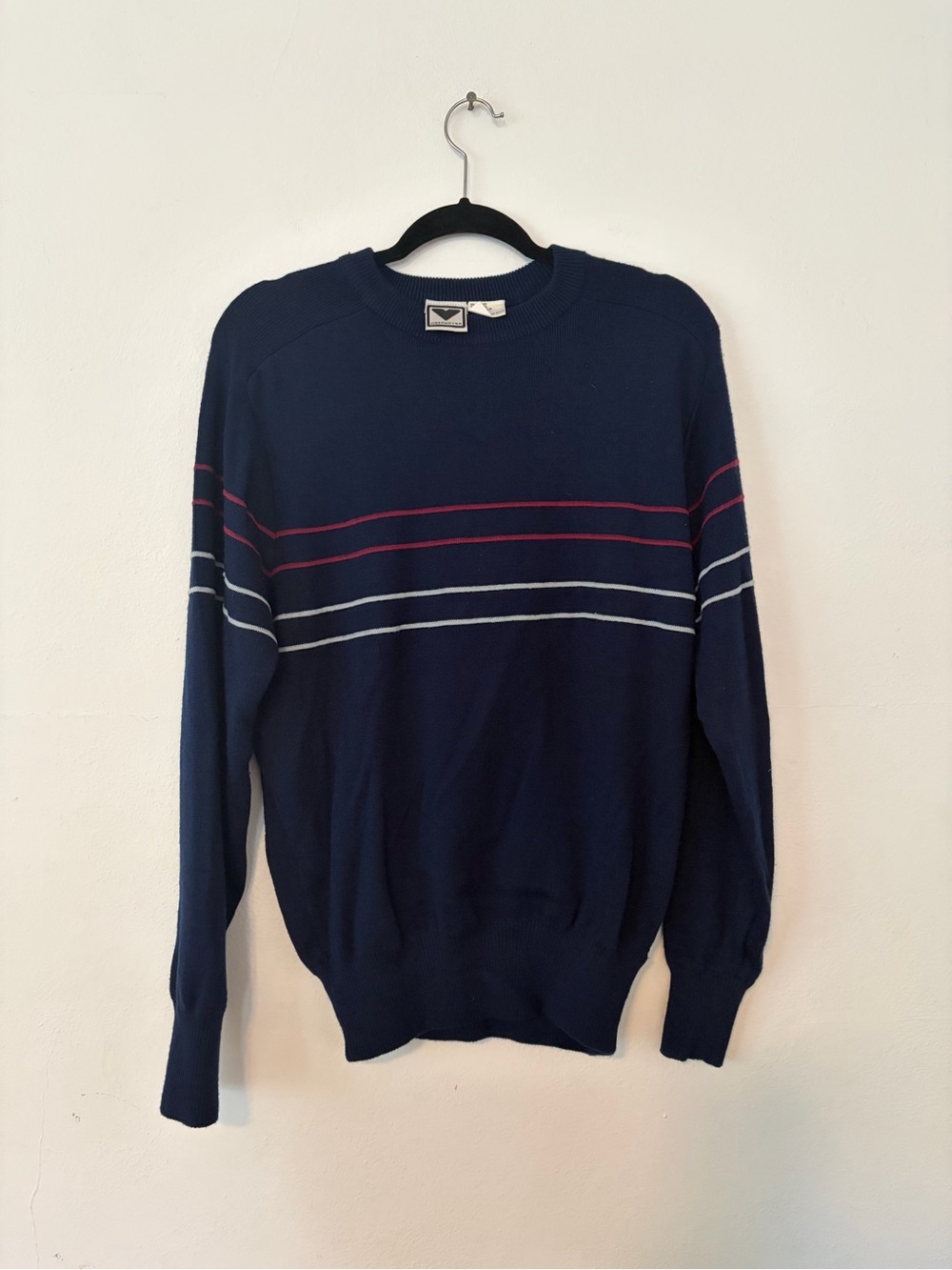 Vintage Obermeyer Crewneck Sweater with Stripes